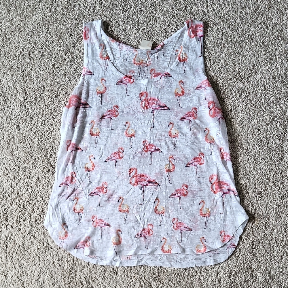 Flamingo Burnout Tank